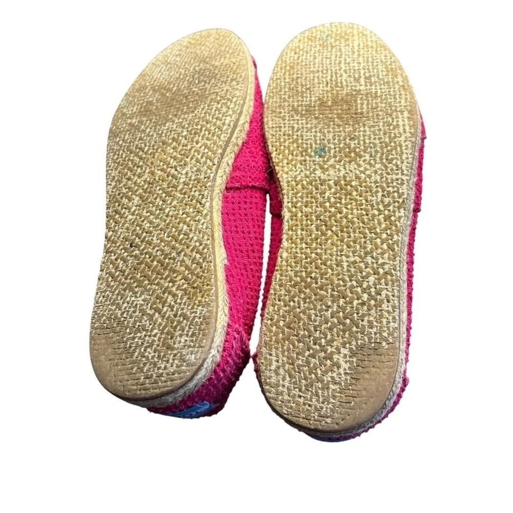Tom’s Women's Fuchsia Pink Slip-On Woven Espadrilles Size 8
